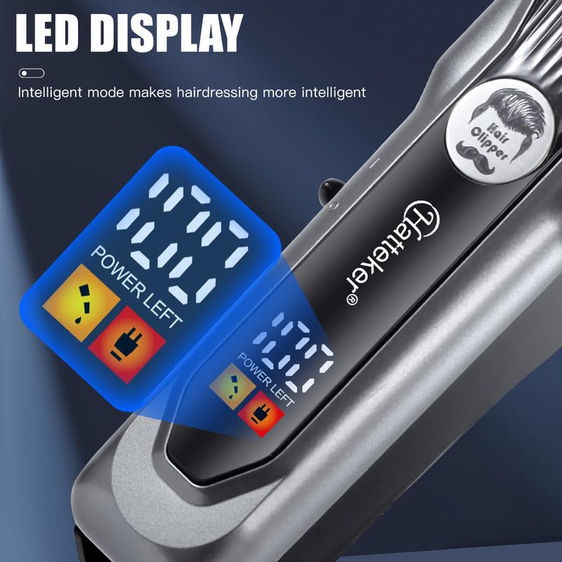 Close-up of the LED Digital Display on HATTEKER HT-6056