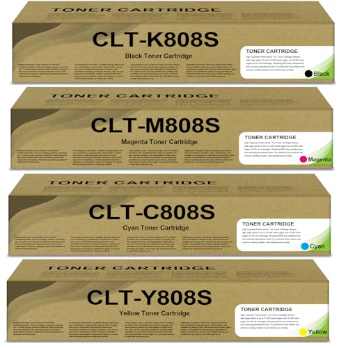 Toner CLT-808S pour MultiXpress X4250 et X4300 cartouche recharge noir cyan magenta jaune