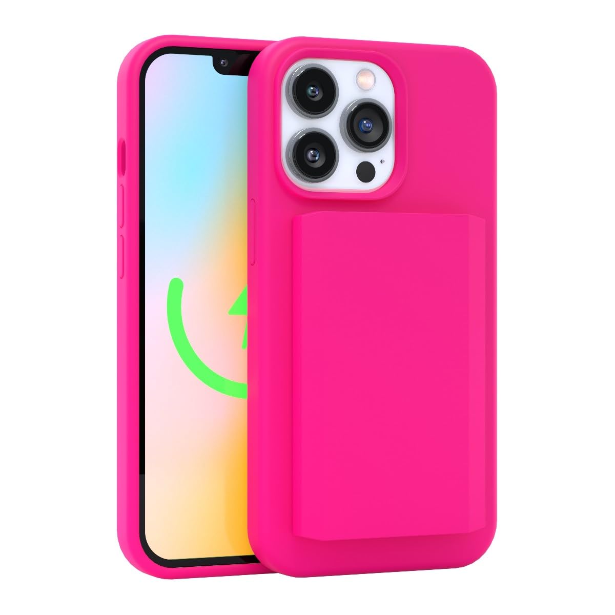 Amazon.com: FELONY CASE - Neon Pink MagSafe Wallet, Magnetic Card