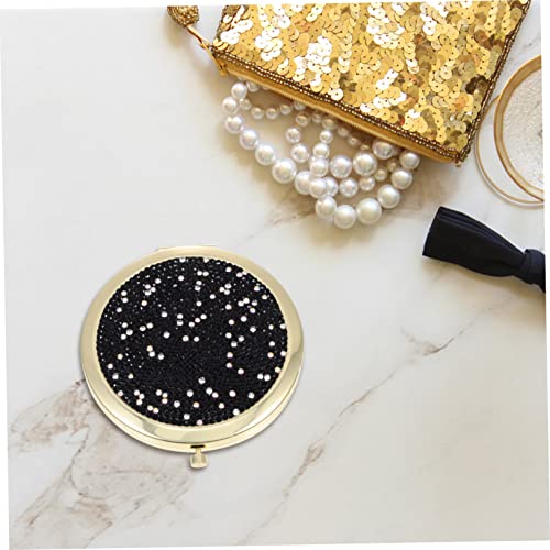 Espejo doble plegable de maquillaje portátil para viaje miniatura 6