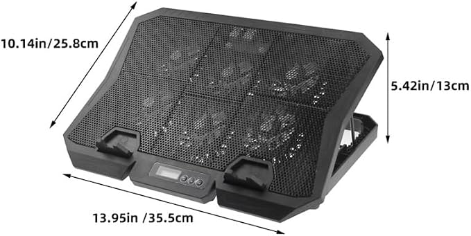 Base con ventilador silencioso ajustable para laptop hasta 15.6" miniatura 5