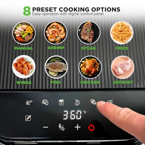 NutriChef 5.8 Quart Air Fryer NCAF539TB の商品画像 5