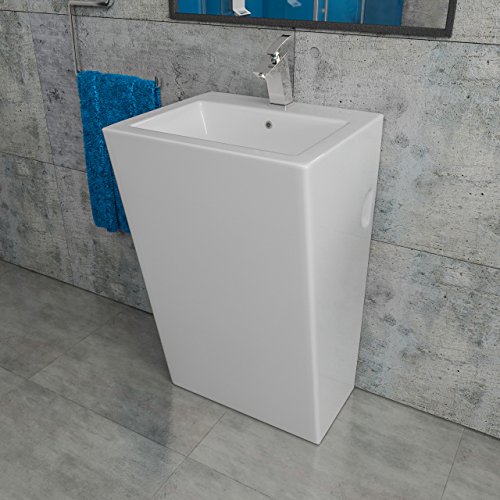 Preisvergleich Produktbild Kerabad Keramik Design Standwaschbecken Säulenwaschbecken Waschtischsäule Waschsäule Standsäule KBE3