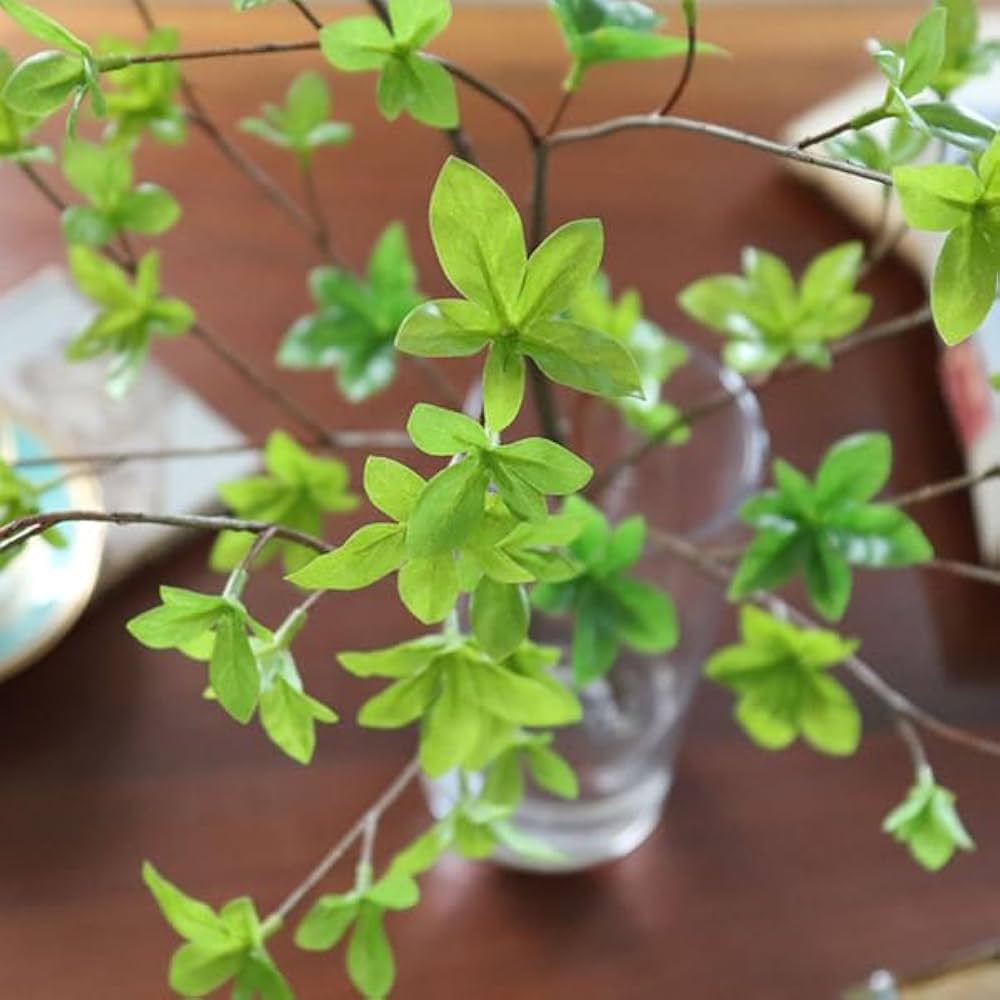 ドウダンツツジ 観葉植物 フェイクグリーン　◯グラス付き◯ Amazon｜GREENPARK ドウダンツツジ Water H60cm 観葉植物