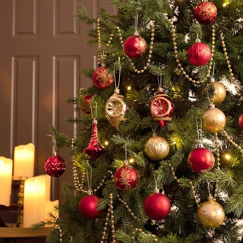 Décorations de Noël incassables Valery Madelyn : lot de 100 suspensions sans risque de casse