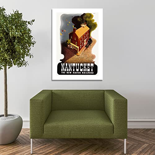 Affiche encadrée Nantucket The New Haven Railroad format medium