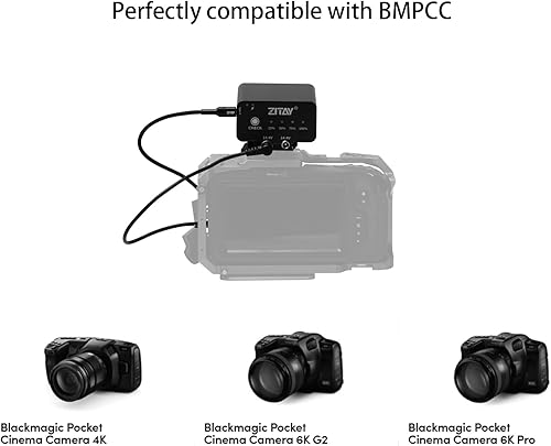 Miniatura 2 de ZITAY Batería externa de 95 WH compatible con cámara Blackmagic Pocket Cinema BMPCC 4K 4KPro 6K 6KPro NP-F570 4-5 horas