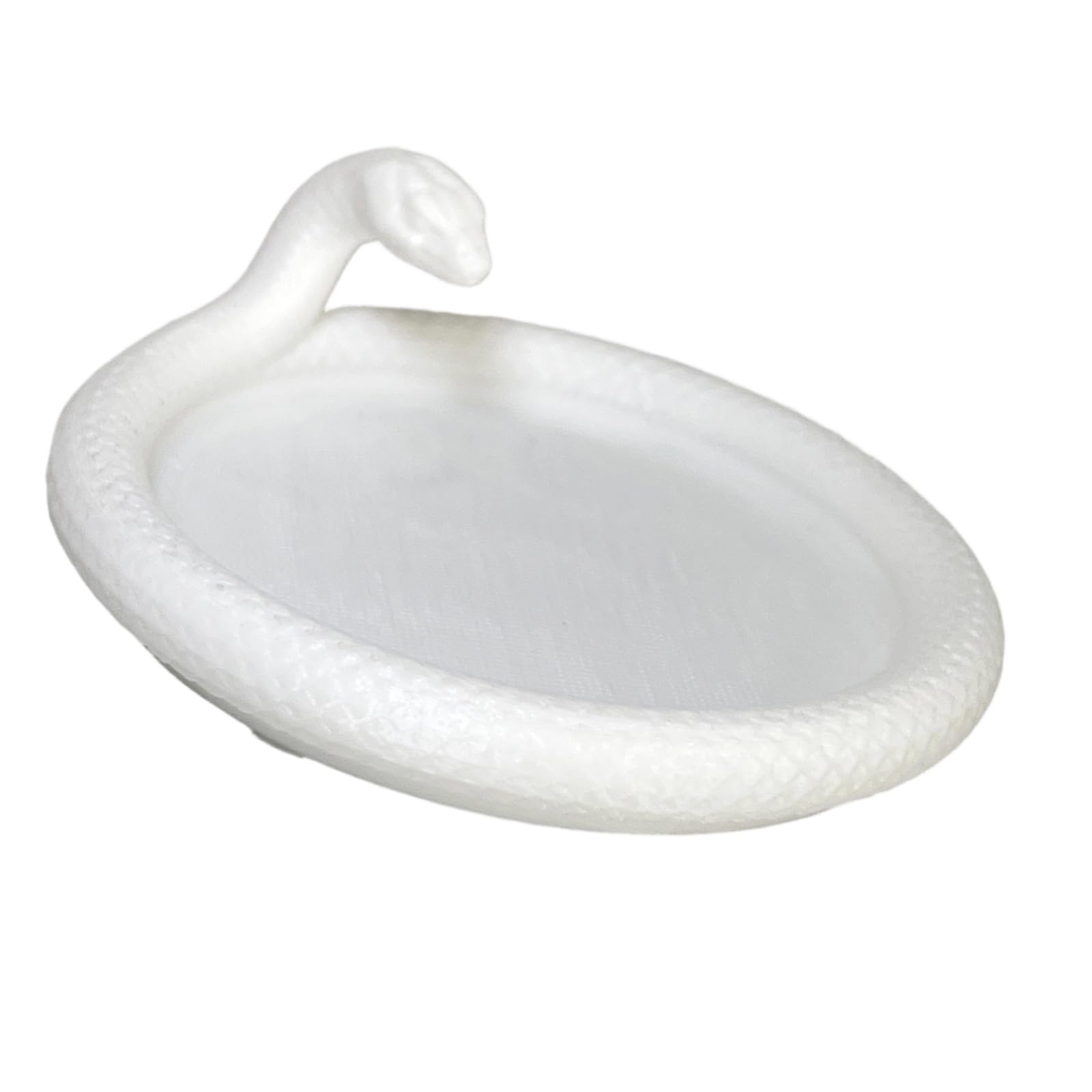Xanorrg White Gothic Snake Shape Tray Accessory Organizers Texture For Organizing Jewelry Cosmetics And Small Items Snake Jewelry Tray