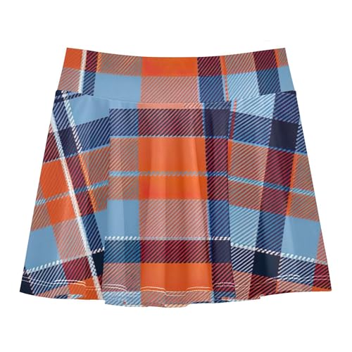 Athletic Shorts Girls Skorts Plaid Navy Blue Tennis Skirts for Kids Purple Flowy Skort 3t