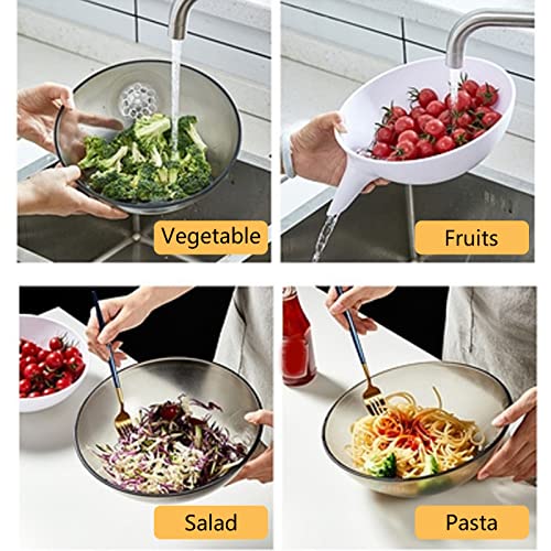 Colador para Frutas y Verduras con Asa Blanco miniatura 5