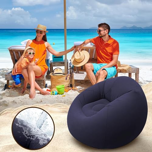 Fauteuil gonflable pliable étanche et ultra résistant pour terrasse et jardin - 3