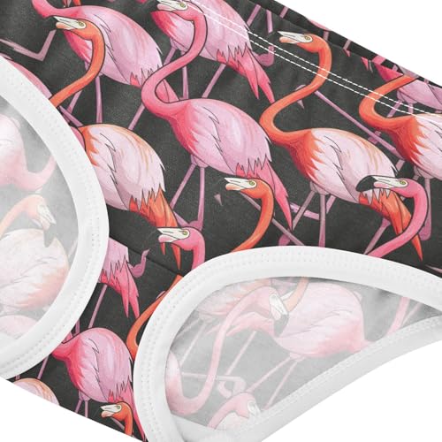 Little Girl Underwear Toddler Panties Kids Undies Flamingo Soft Cotton Briefs 2T-8Y4