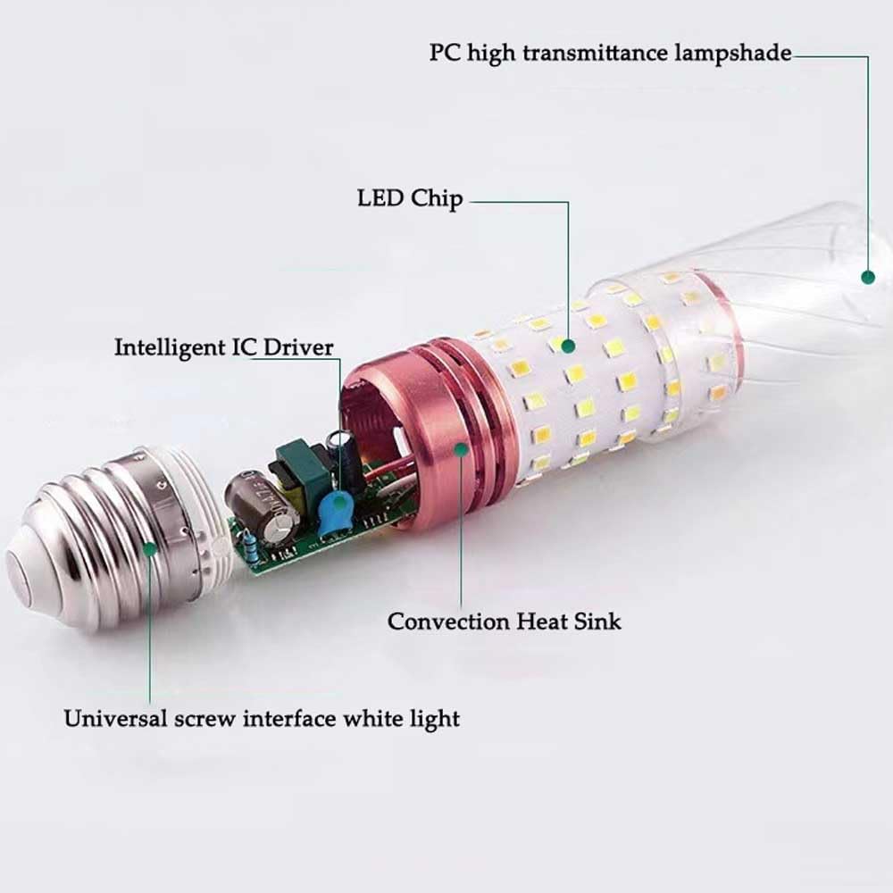 Paquete de 2/10 bombillas LED de maíz E27, bombilla LED de maíz de 16 W equivalente a 150 vatios, iluminación de maíz luz diurna blanca 6000 K 1600 lúmenes no regulable, bombilla LED de bajo consumo