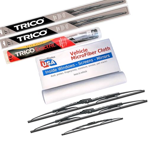 WiperBladesUSA Wiper Set compatible with GMC Tracker 1990 (Set of 3) w/Rear Wiper Wiper Blades