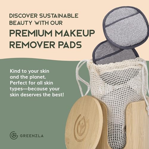 Premium 12-Pack Reusable Makeup Remover Pads with Holder - Image 7