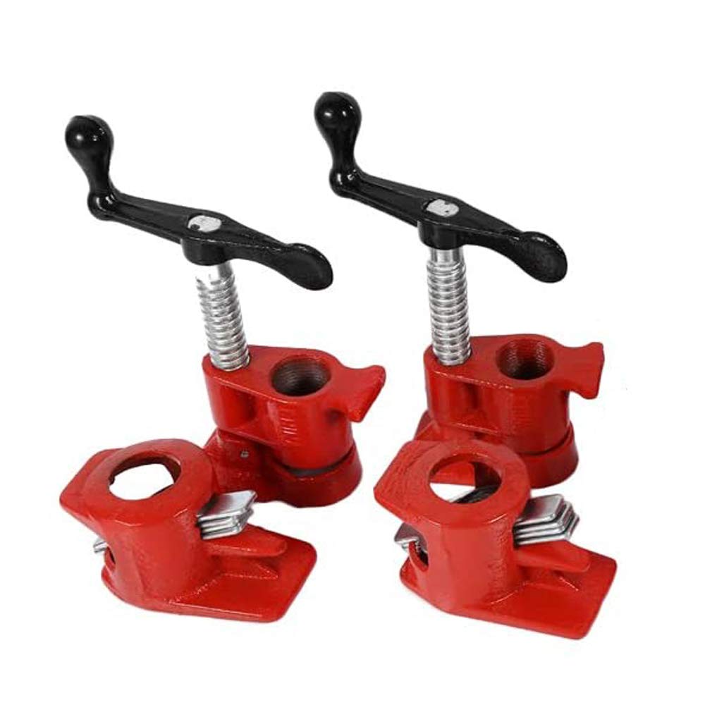 Buy 2 Pack 3/4" Wood Gluing Pipe Clamp Set, Heavy Duty Pipe Clamp, Wood