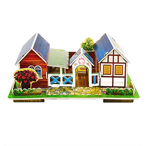 3D DIY Jigsaw Puzzles for Kids, 3D House Puzzle with Furniture, Dollhouse Castle
