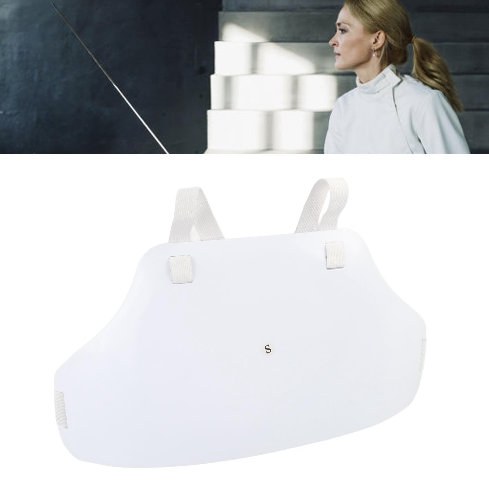 Fencing Chest Guard, Professional Adjustable Strap, Breathable Fencing Chest Guard, Lightweight for Baseball for Men (S Size)