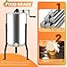 Manual Honey Extractor, 3 Frames Honey Spinner with Ergonomic Handle, Durable & Easy to Clean, Food-Grade Stainless Steel Honey Separator Equipment for Beekeeping Starter, Small-Scalez Apiary