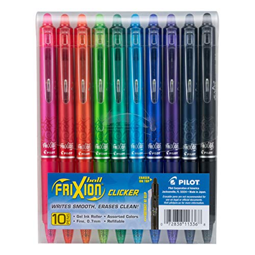 image for PILOT FriXion Clicker Erasable, Refillable & Retractable Gel Ink Pens,