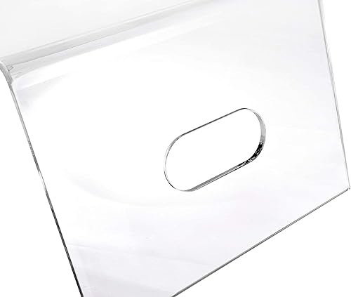 Miniatura 4 de Bandeja de cama de acrílico con asas (21 x 12 x 10 pulgadas), escritorio portátil para trabajar, leer o comer, soporte para monitor de computadora