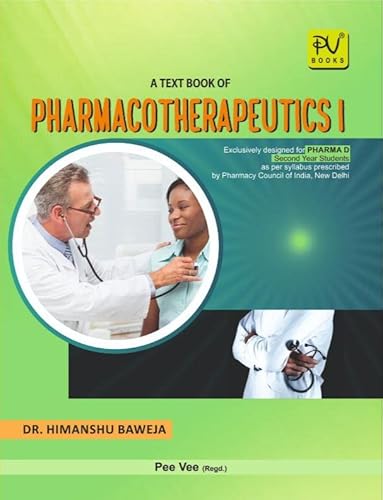 TEXTBOOK OF PHARMACOTHERAPEUTICS (PHARMA D) 2ND YEAR STUDENTS AS PER PCI SYLLABUS
