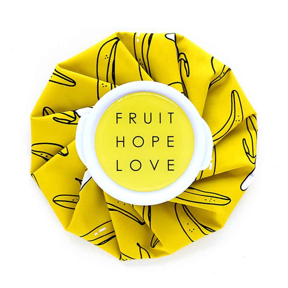 SOWUGI Cooler Ice Bag Reusable Ice Pack for Hot Compress and Cold Ice Bag Pain Relief (Yellow Banana)