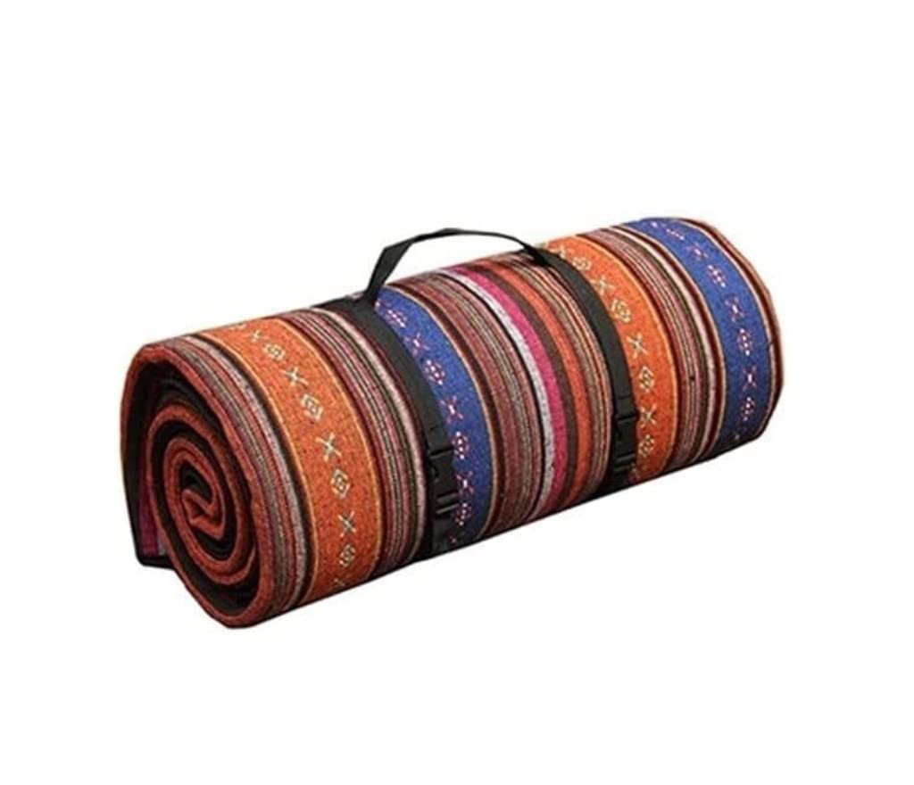 CVdrtyED Picnic Blanket Picnic Blanket Portable Outdoor Camping Mat Foldable with Carry Strap for Park Hiking Travel on Grass Outdoor Mat(C,78.8inx78.8in)