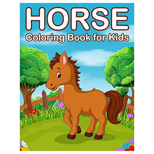 Horses Coloring Book for Kids: Jumbo Horse and Pony Coloring Book for Kids Ages 4-8 (Kids Coloring Book)