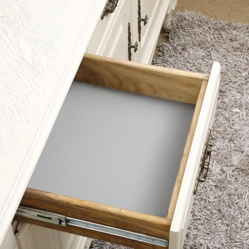 Image of Multipurpose EVA Shelf Roll Grey, 45x300cm - Anti Slip Cupboard Mat, Kitchen Drawer Liner, Fridge Shelf Protector, Water Resistant Wardrobe, Washable Storage Sheet