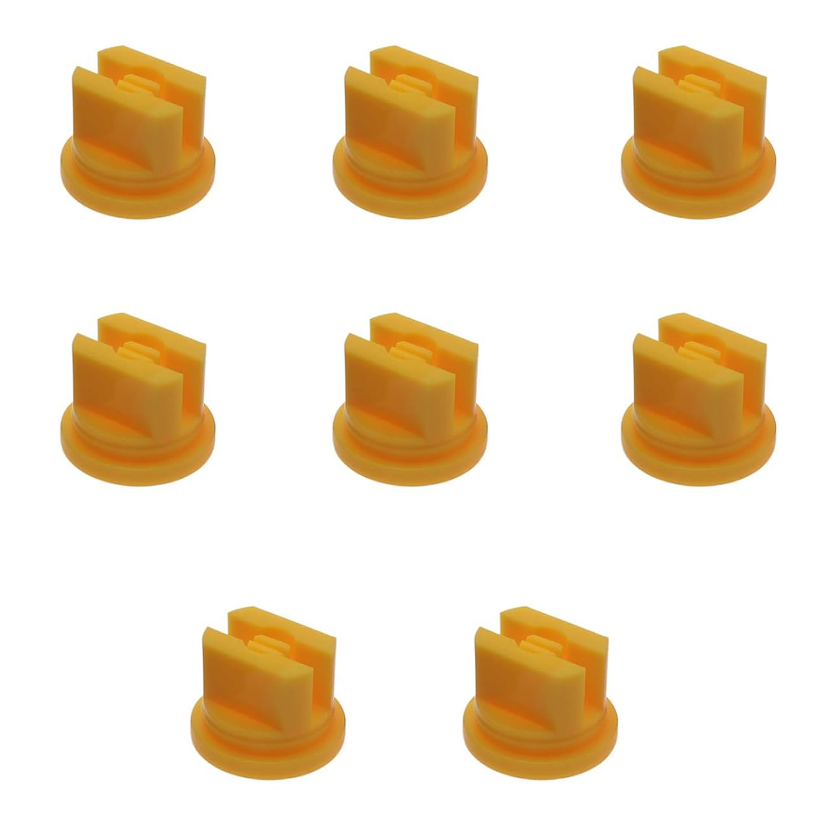 16PCS Spraying Spray Nozzles, 110 Degree Flat Fan Shape Plastic Spray Nozzle Tip, 0.15-0.6mm Pore Replacement Nozzles, Nozzle Spray Nozzle Tip for Spraying Weed Killing (Yellow)