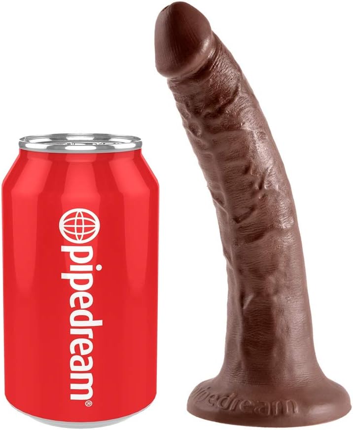 Pipedream King Cock Dildo, Brown, 7 Inch