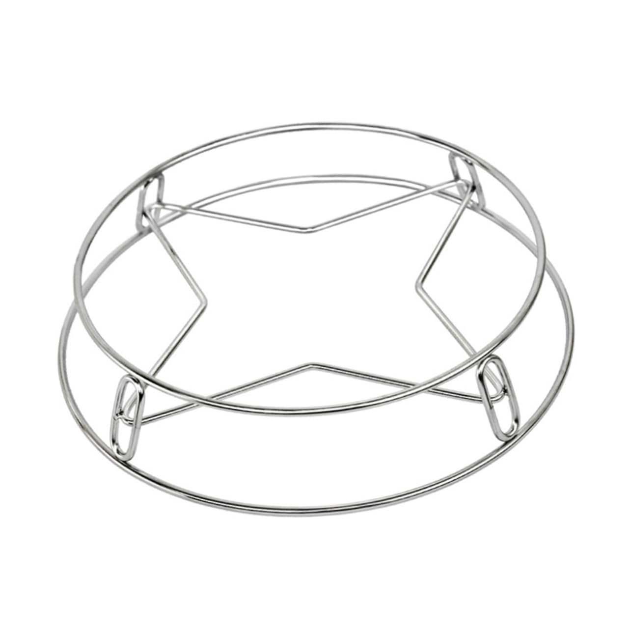 ABOOFAN 1pc Stainless Steel Steamer Rack Multi Functional Round Cooking Pot Holder Heat Resistant Kitchen Steam Pad for Plates Dishes Rustproof Essential Kitchen Gadget