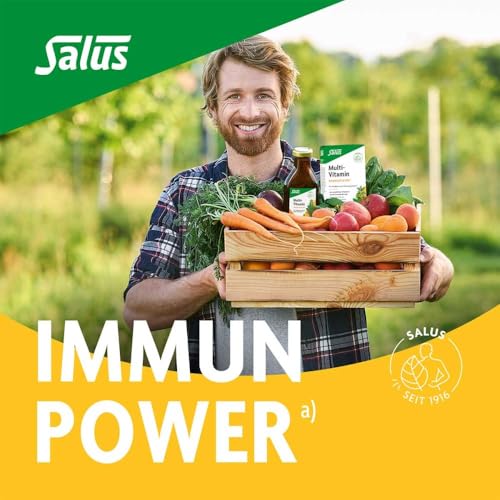Salus Multi-Vitamin Energetikum – Tonikum zum Erhalt der natürlichen Vitalität – mit 8 wichtigen Vitaminen – vegan – 250 ml