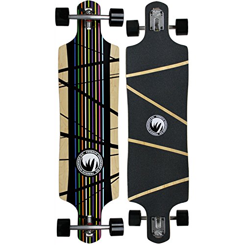 Paradise Longboard with Paris Trucks Vertical Color Core Drop Thru Prism 10x40