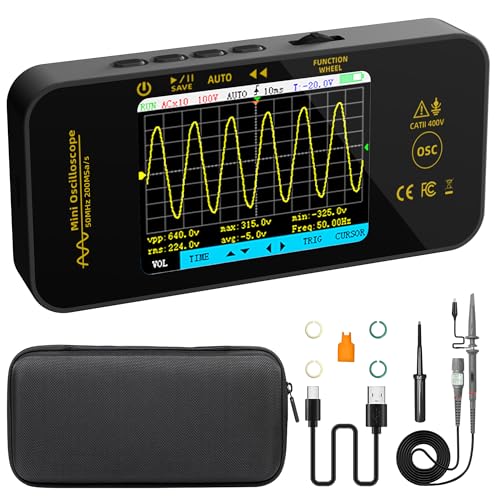 BSIDE OT5 Mini Oscilloscope Numérique Portable 50MHz...