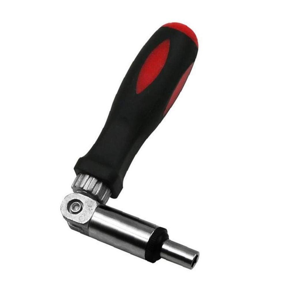 Casecover 0-180 Degree Multi Function Ratchet Screwdriver 1/4 Inch Inside Hexagon Interface Adjustable Angles Screwdriver