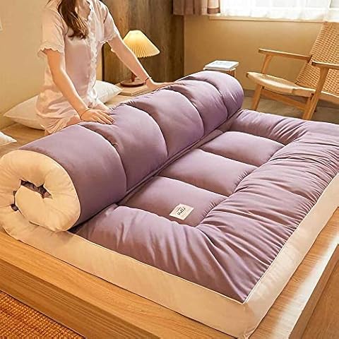 SXYLHF Japanese Floor Mattress Futon Mattress Extra Thick Sleeping Bed for Floor Thicken Tatami Mat Sleeping Pad Foldable Roll Up Mattress Boys Girls Dormitory Japanese Futon Mattress Cover