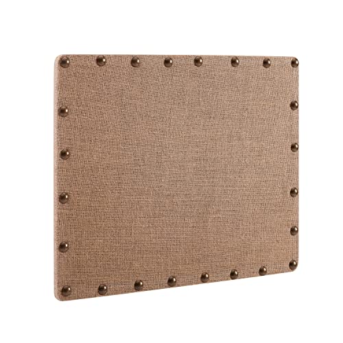 Linon Burlap Nailhead Small Corkboard
