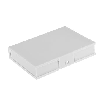 MJH Plastic Storage Box Case Enclosure for 3.5'' SATA HDD Hard Drive Disk White