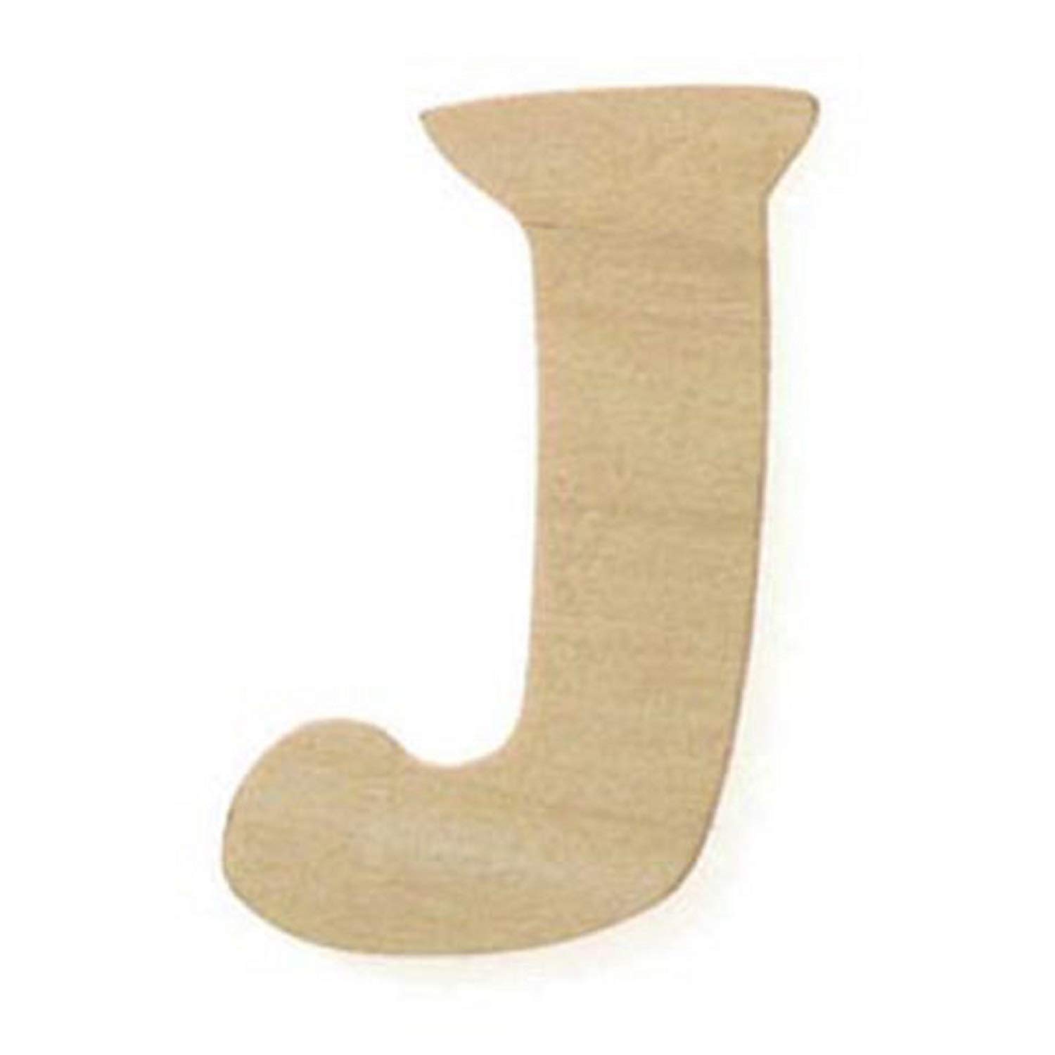 Lettre J en bois Darice 1,9 cm pour réparer un jeu ou une enseigne cassée
