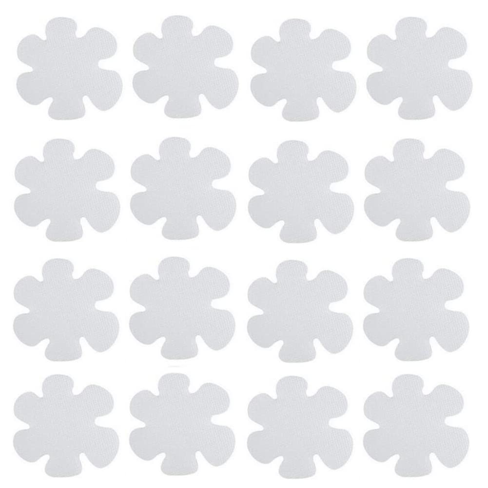 20 Adesivi Antiscivolo A Forma Di Fiore Per Vasca E Doccia - Trasparenti, Diametro 10cm - Foto 4