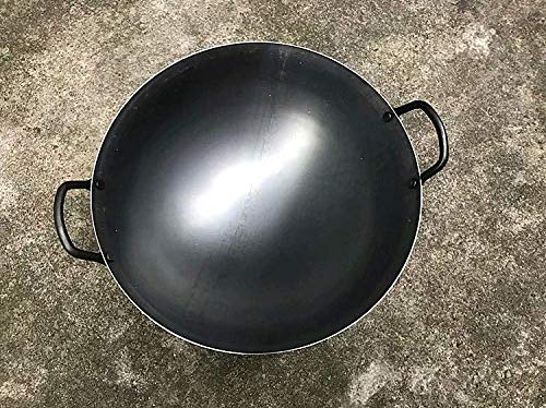 Wok de hierro fundido artesanal con recubrimiento antiadherente 60 cm miniatura 2