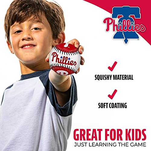 Image of Franklin Sports MLB Team Soft Baseballs - Team Logo - Fan Shop Toy Baseball for Kids - Decoration for Desks and Office