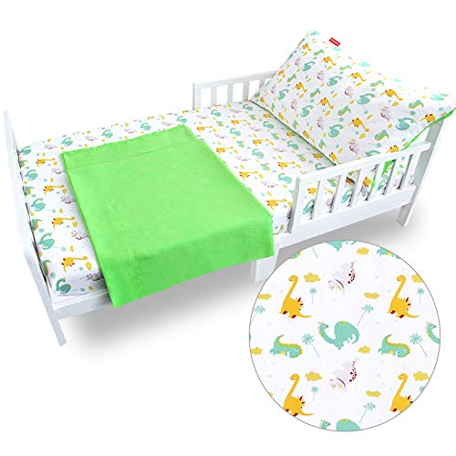 Toddler Sheet Set, Crib Sheet Set Dinosaur, Crib Sheet Set for Toddler Bed, Toddler Bed Set for Boys and Girls, Kids' Sheet & Pillowcase Sets Toddler Sheet Set, Crib Sheet Set Dinosaur, Crib Sheet Set for Toddler Bed, Toddler Bed Set for Boys and Girls, Kids' Sheet & Pillowcase Sets