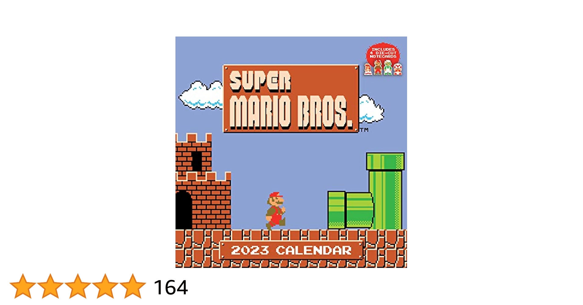 Amazon.com: Super Mario 8-Bit Retro 2023 Wall Calendar: With