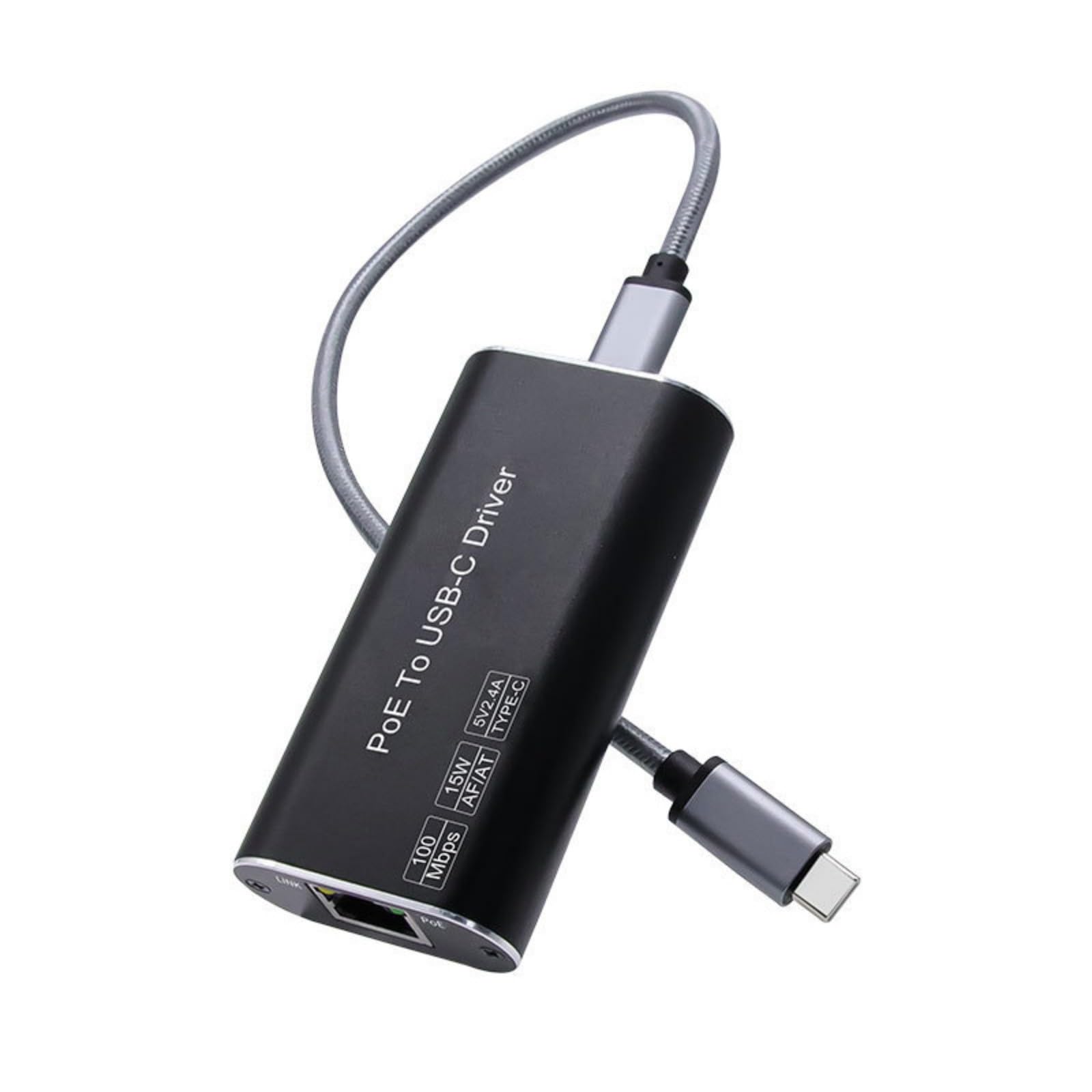 Adaptateur d'alimentation Ethernet vers type C pour appareil USB C, convertisseurs USB C pour usage domestique et bureau, design compact