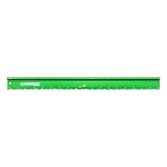 Alumicolor AlumiCrafter Straight Edge Metal Ruler with Unique Deckle Edge, Green, 18 Inch