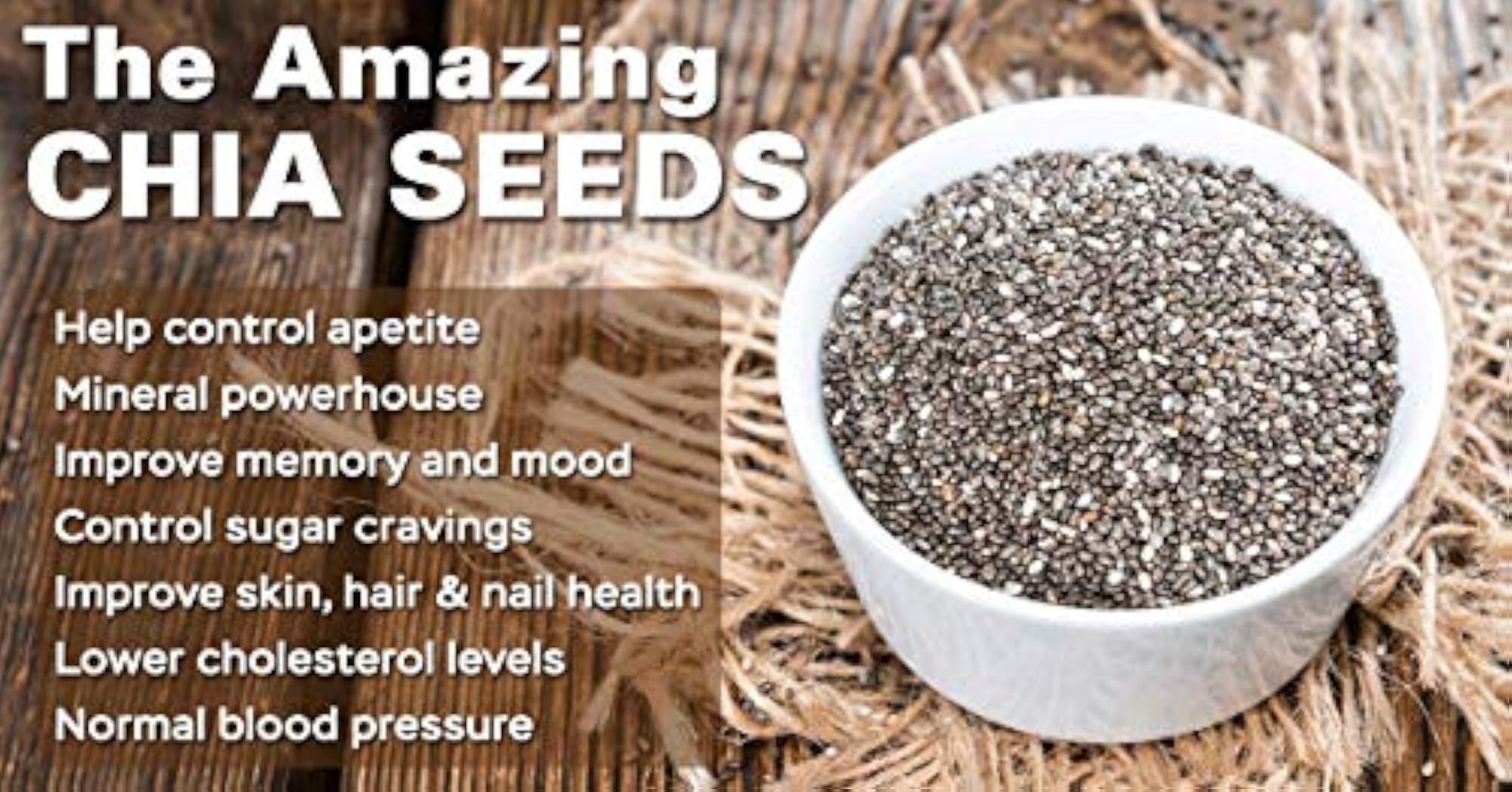 Organic Chia Seeds, 50g for Weight Management