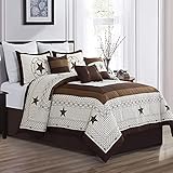 Western Rustic Star Cabin Lodge Comforter Set - 7 Piece Set (King)